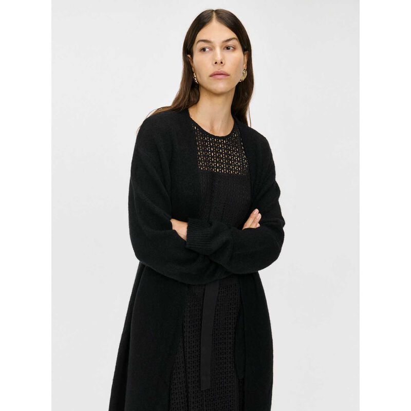 Veronika Maine Fuzzy Long Cardigan image number 3